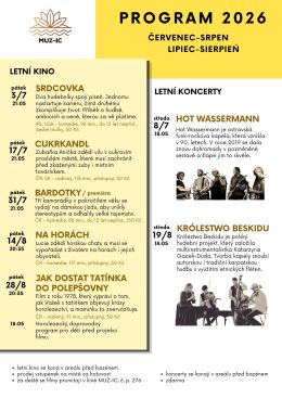 Program červenec-srpen 2026