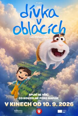 dívka v oblacích